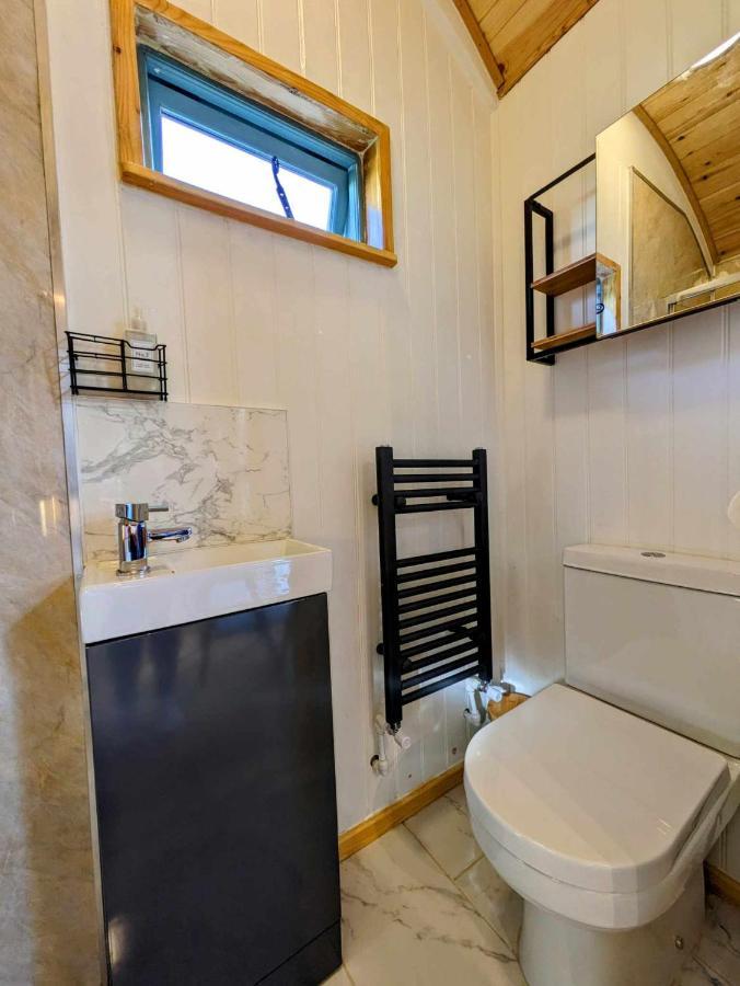 Romantic Nature Retreat, Luxury Glamping & Stargazing Views - Dragonfly Shepherd Hut Yarpole エクステリア 写真