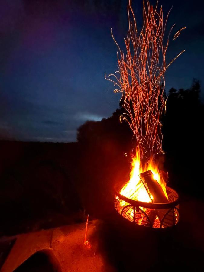 Romantic Nature Retreat, Luxury Glamping & Stargazing Views - Dragonfly Shepherd Hut Yarpole エクステリア 写真